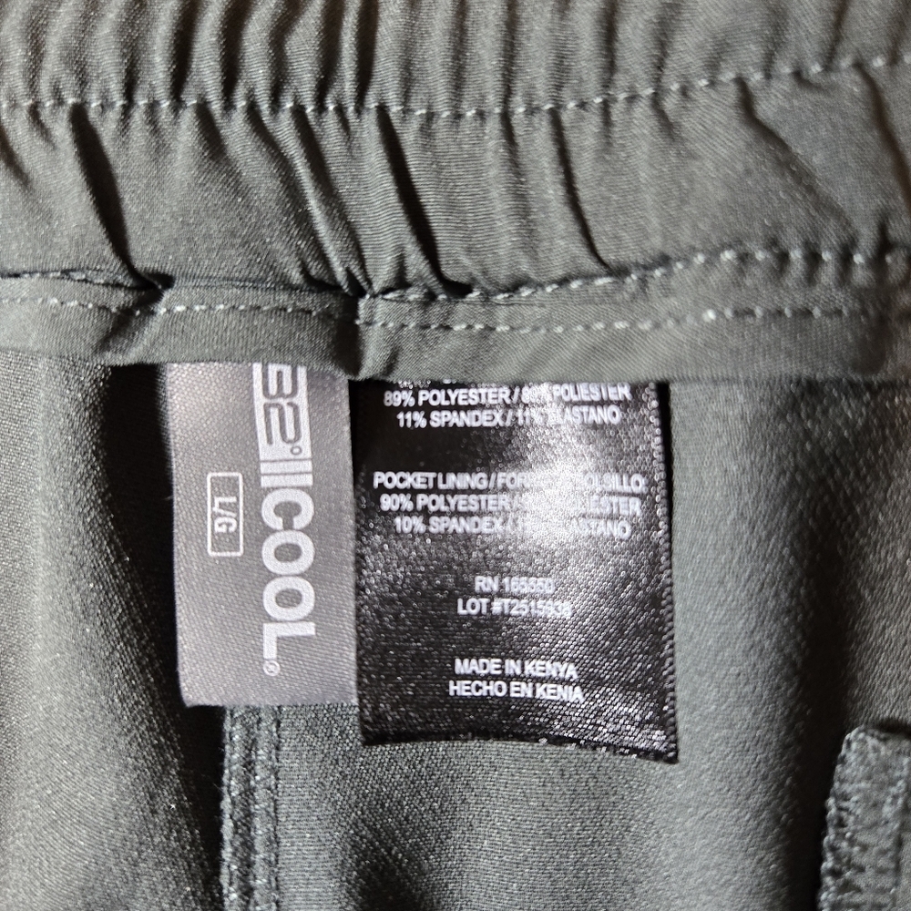 32 Degrees Cool Olive Green Dress Slacks Size Large With A 28in Inseam - Picture 3 of 7